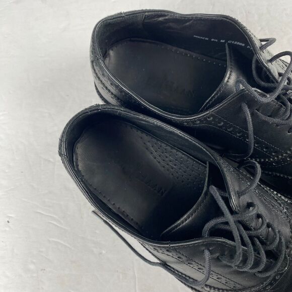 Cole Haan Men\'s Williams Wingtip Oxford Black Leather Lace Up Shoes Size 9.5 M main image 15